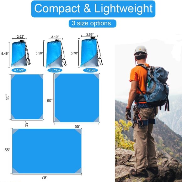 Foldable Lightweight Beach Mat Waterproof Picnic Sleeping Mat ((Ask for Size)) - Picture 4 of 6